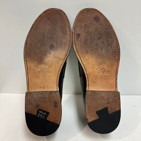 EXCELLENT Grant Stone x J. Crew Ludlow Penny Loafer Black Leather 12 main image 6